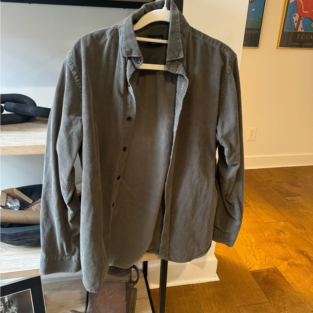 Olive Corduroy button down